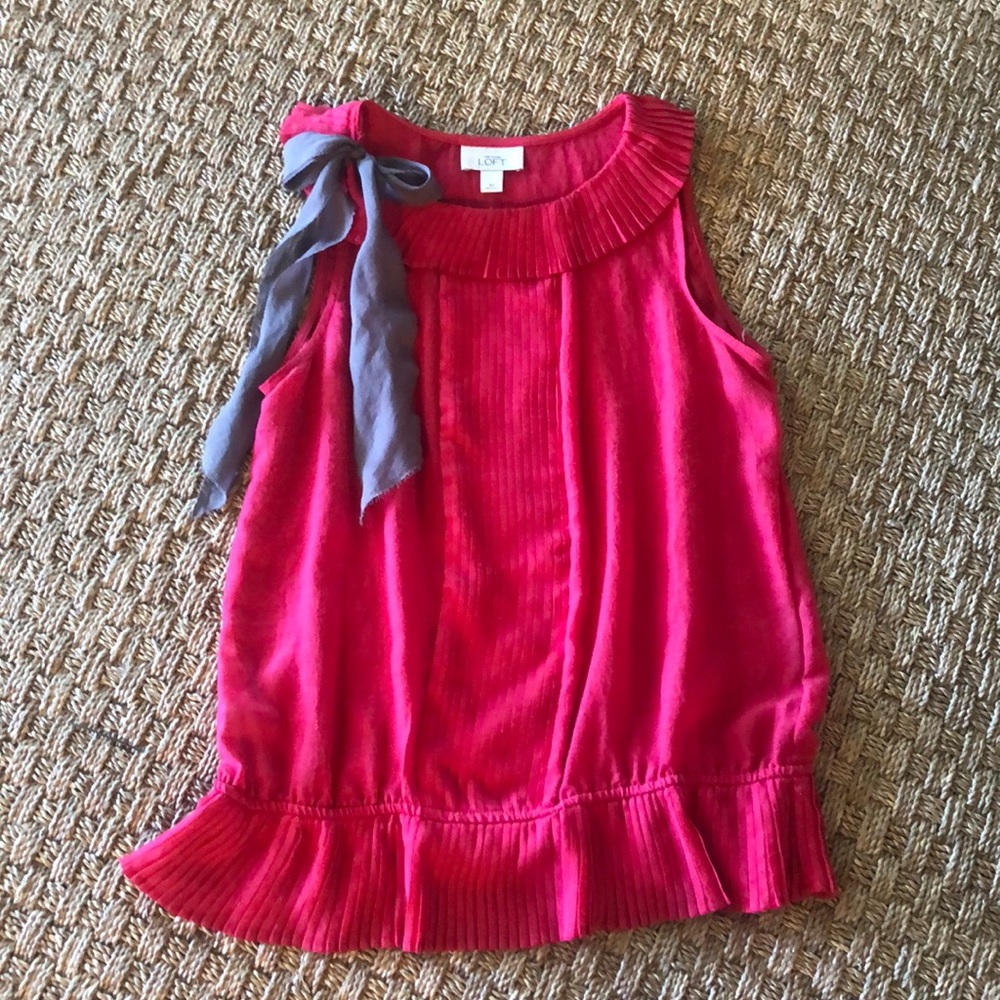 LOFT peplum shell